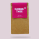 Sunny Pitta kruidenthee van Goede Thee, losse biologische thee in kraft verpakking met roze label